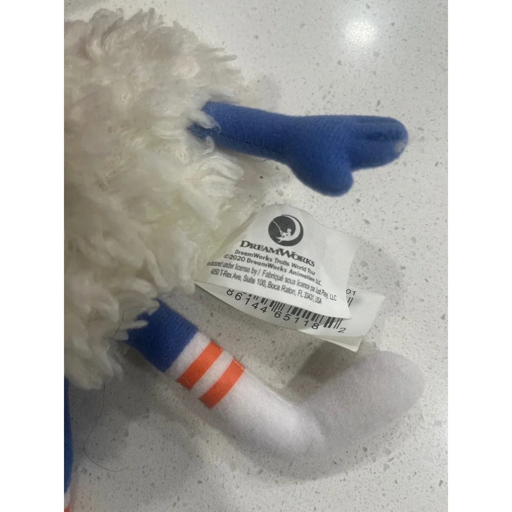 Dreamworks Trolls World Tour Plush‎ Toy White Fluffy Character